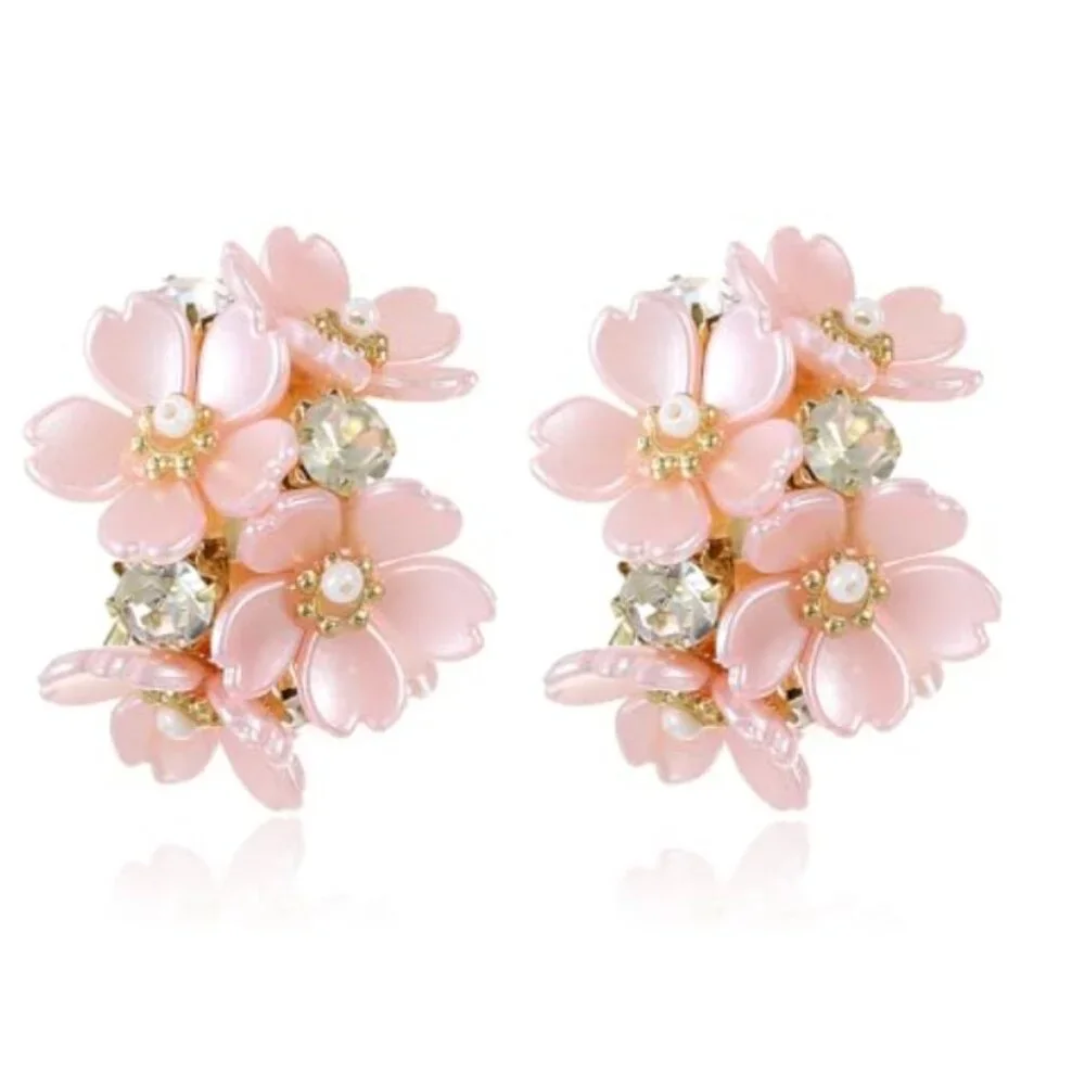 Floral Cherry Blossom Earrings - Picture 1 of 6